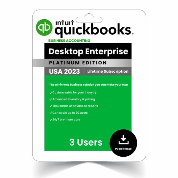 Quickbooks Desktop enterprise 2023 3 users