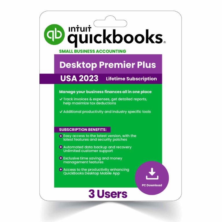 Quickbooks Desktop Premier plus 2023 3 users